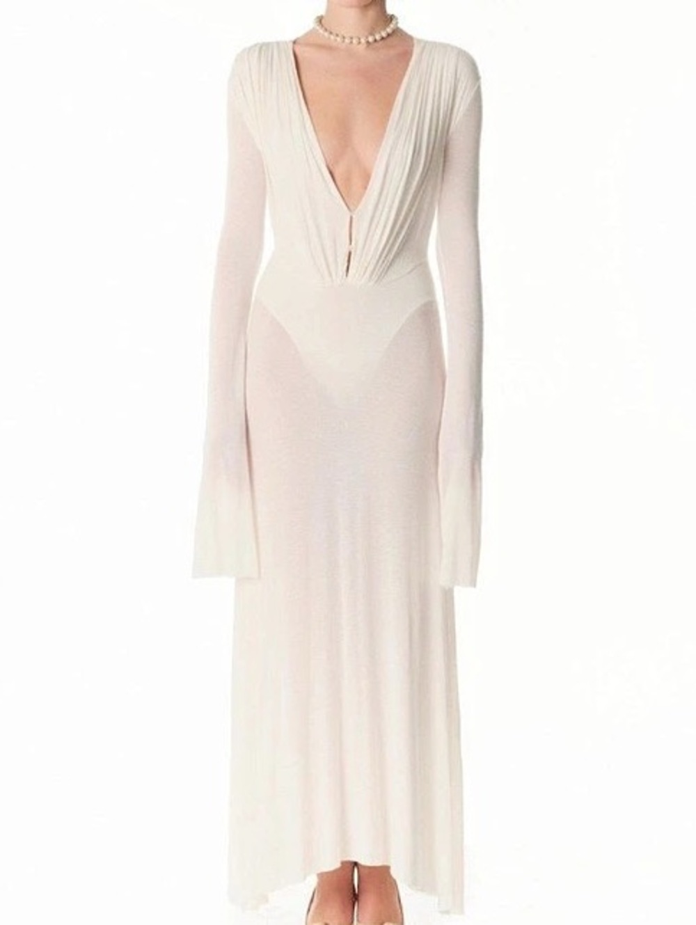 Manuri Suki Cashmere-Blend Dress Maxi in Pink